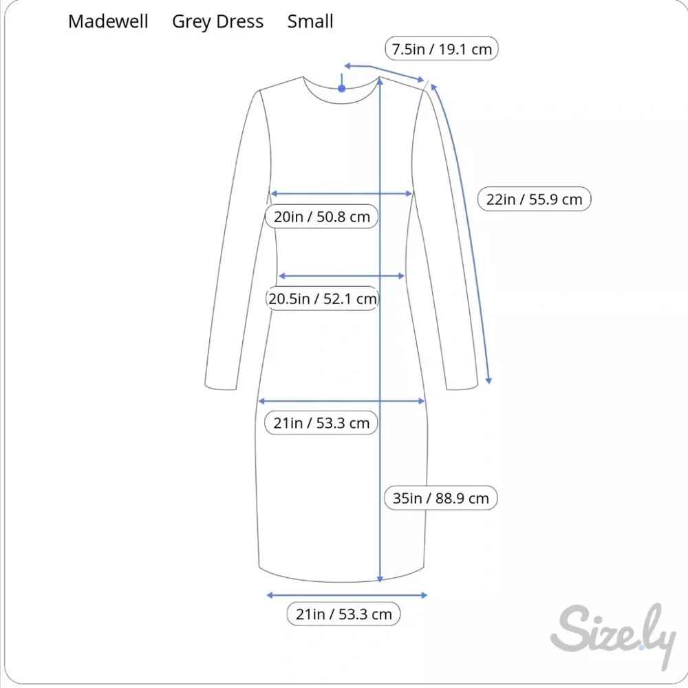 Madewell Latitude Shirt Shift Dress Size Small Pockets Wool Blend Lined Office - Picture 10 of 10
